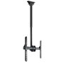 Tooq Soporte de Techo LPCE1155TSLI-B para TV 32-55" hasta 50kg - Orientable, Inclinable y Extensible, Compatible con Pantallas Curvas y Techos Inclinados, Color Negro